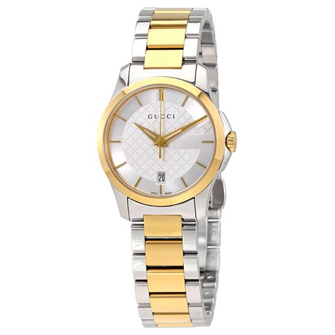 gucci silver ladies watch|gucci silver watch men.